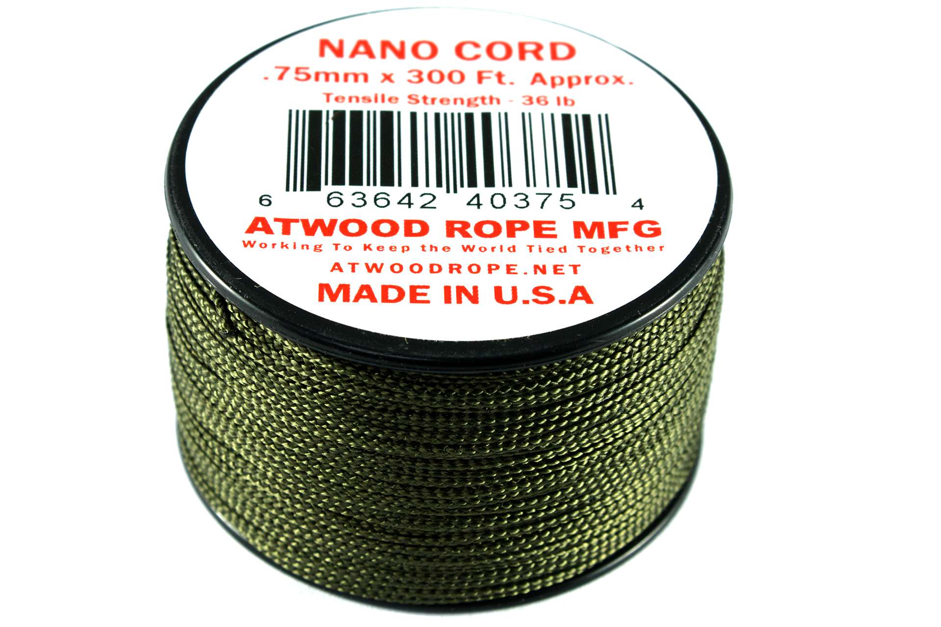 Olive Nano Cord .75mm