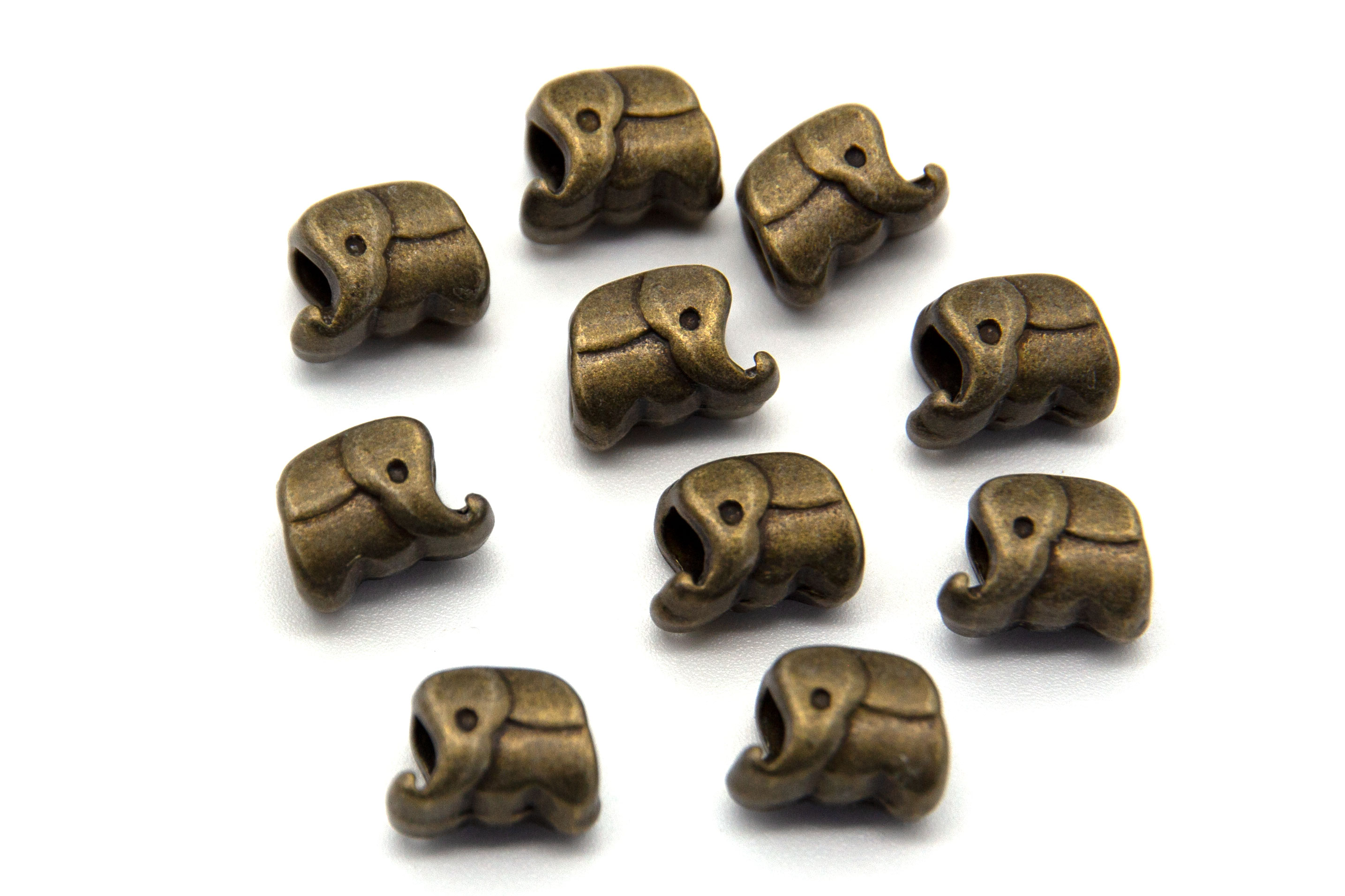 Bronze Elefanten Beads