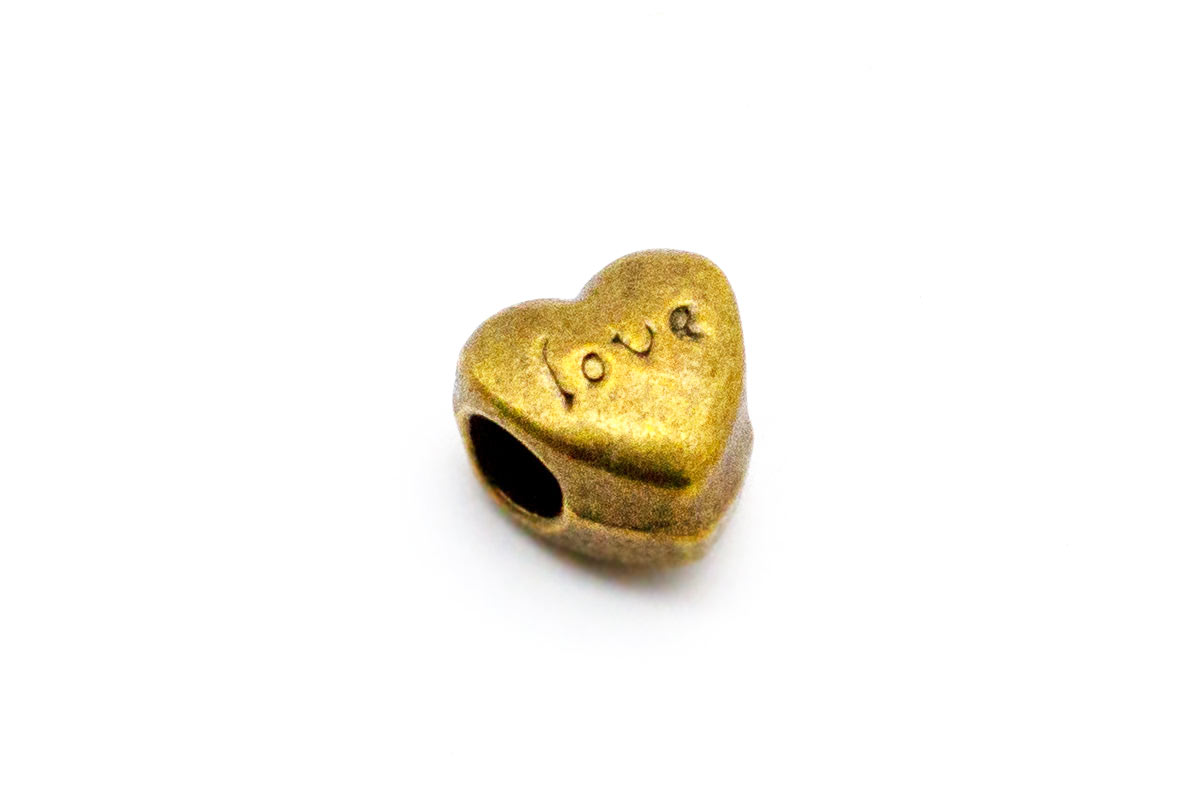 Herz "Love" Bronze