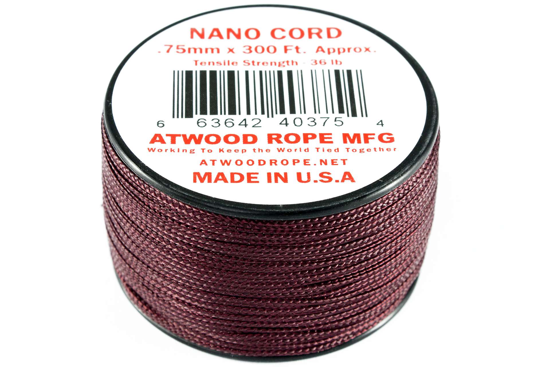 Maroon Nano Cord .75mm